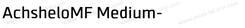 AchsheloMF Medium字体转换